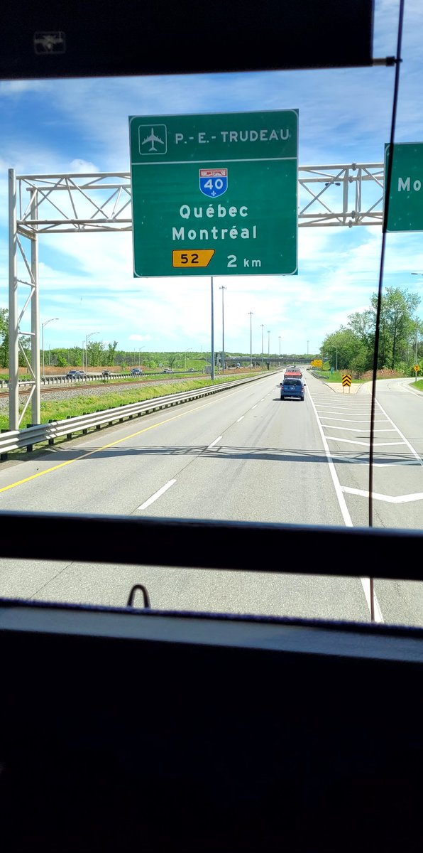 'Allo, Bonjour! Back in Quebec, on our way to more Canadian Culture in Quebec City. Front row seats for our 5 hour bus ride!