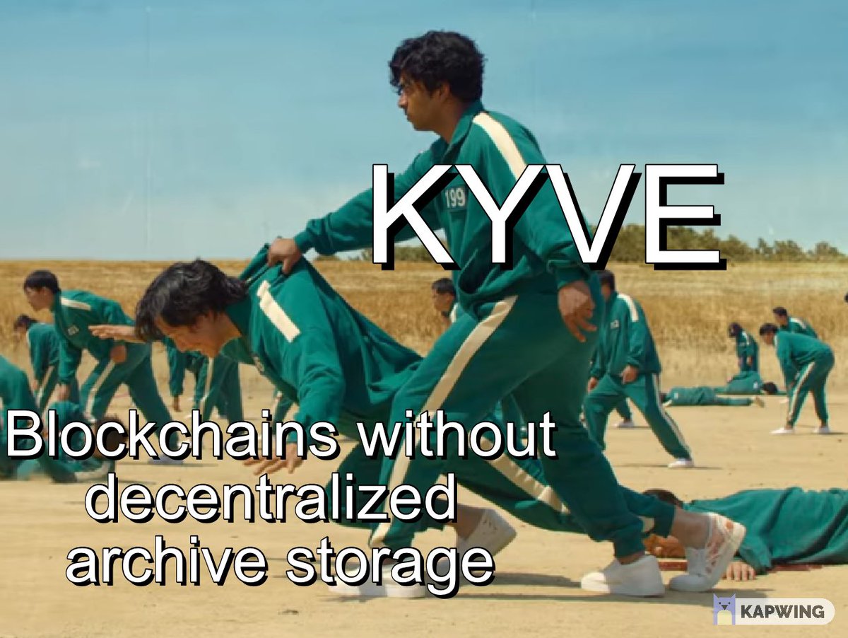 ngodai14's tweet photo. KYVE network is an initiative to store any data stream, with built-in validation. By leveraging the Arweave blockchain, we can permanently and immutably store this data. 
@KYVENetwork
 
kyve1pqqneq0easkh4yw2svu0rvz2xseuc39683xjlt https://t.co/AkoPjon9sV