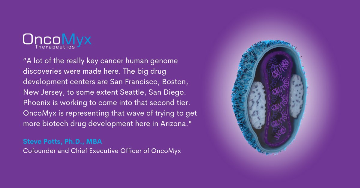 OncoMyx (@oncomyx) on Twitter photo Thank you, <a href="/InBusinessPHX/">InBusinessPhx</a> for speaking with our CEO on the scientific innovation happening right here in #Phoenix. We are proud to be part of the #AZ #biomedical community as we develop #cancer-fighting therapies.
inbusinessphx.com/economy-trends…
#biotech #oncology #cancers #myxoma Thank you, <a href="/InBusinessPHX/">InBusinessPhx</a> for speaking with our CEO on the scientific innovation happening right here in #Phoenix. We are proud to be part of the #AZ #biomedical community as we develop #cancer-fighting therapies.
inbusinessphx.com/economy-trends…
#biotech #oncology #cancers #myxoma