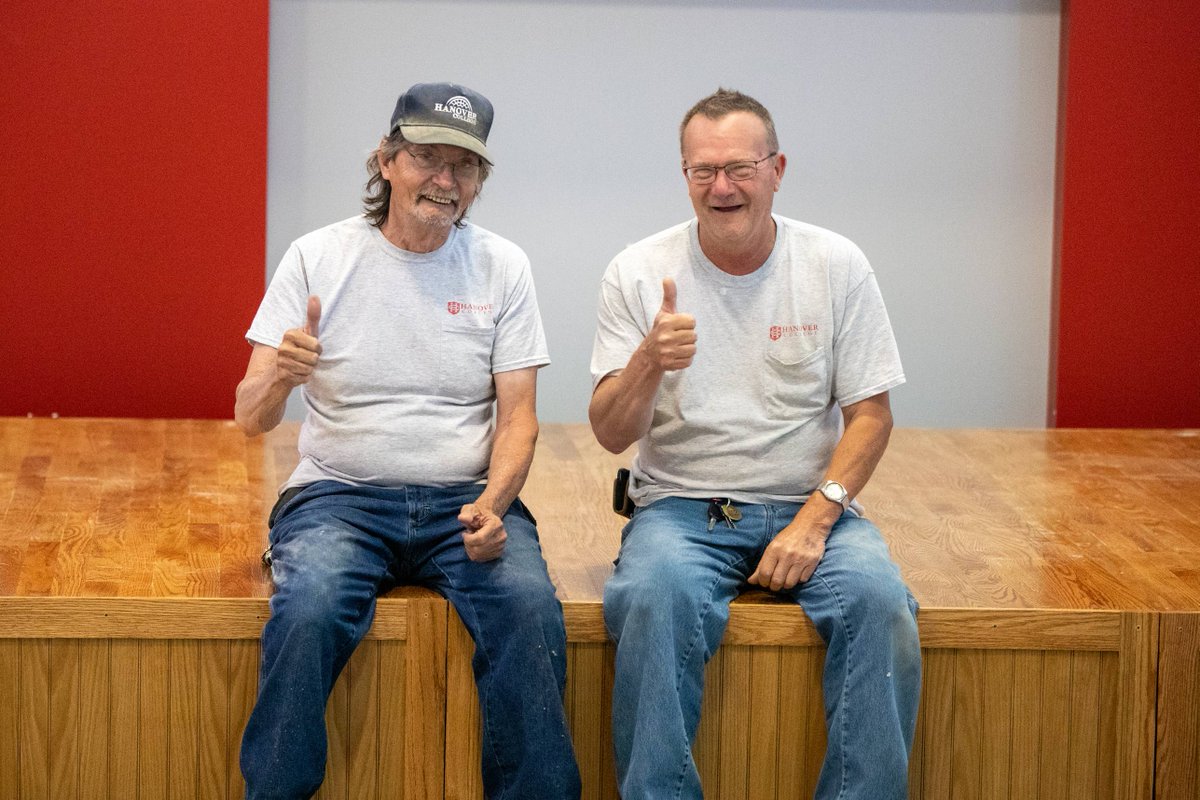 StudentLifeHC's tweet image. Student Life is excited to announce the installation of a beautiful new handmade stage in the Withrow Activities Center. Bill Burt, Hanover College Grounds, built and installed the permanent stage for our campus community to enjoy for years to come!