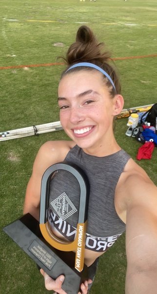 Congratulations Liv Bollenbacher #1 Pole Vaulter in the State!! 1st Place Meet of Champions.