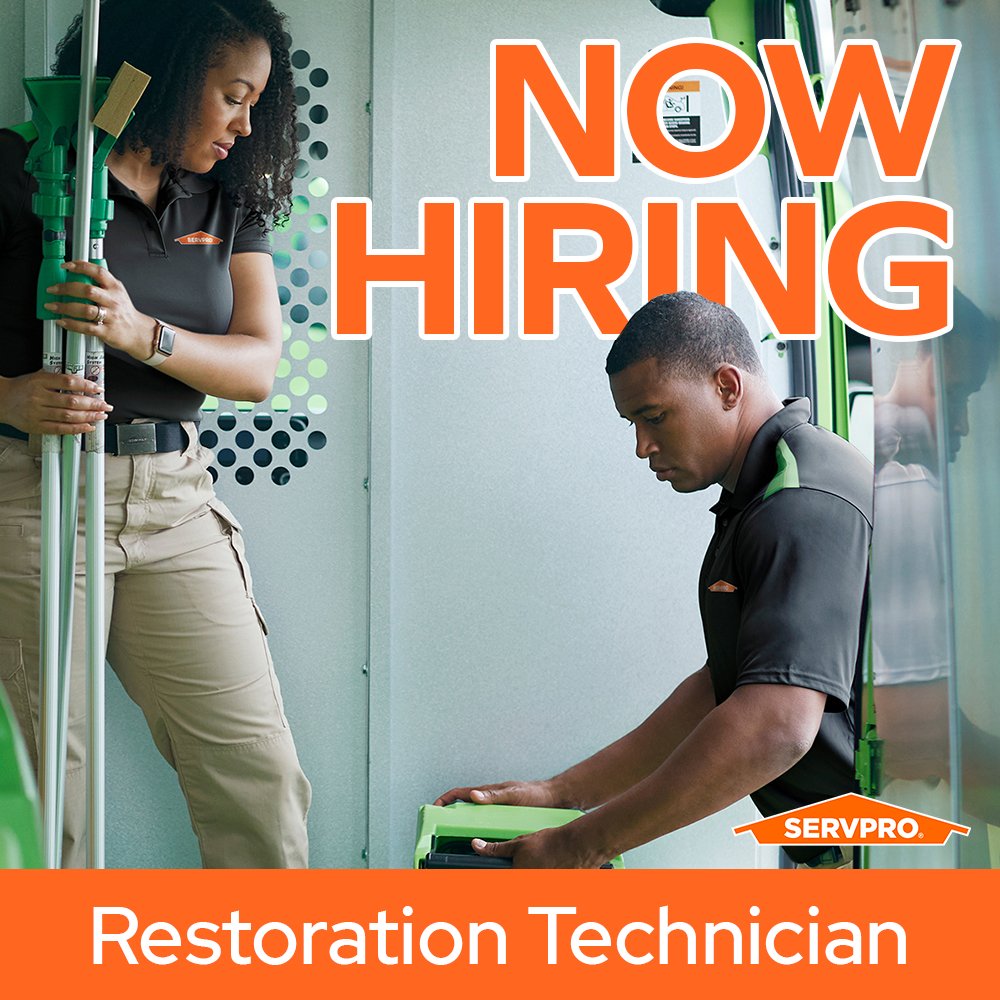 servpro_cv's tweet image. We are #hiring ! Join the #1 brand in fire and water damage restoration 💪👷Send us your resume.