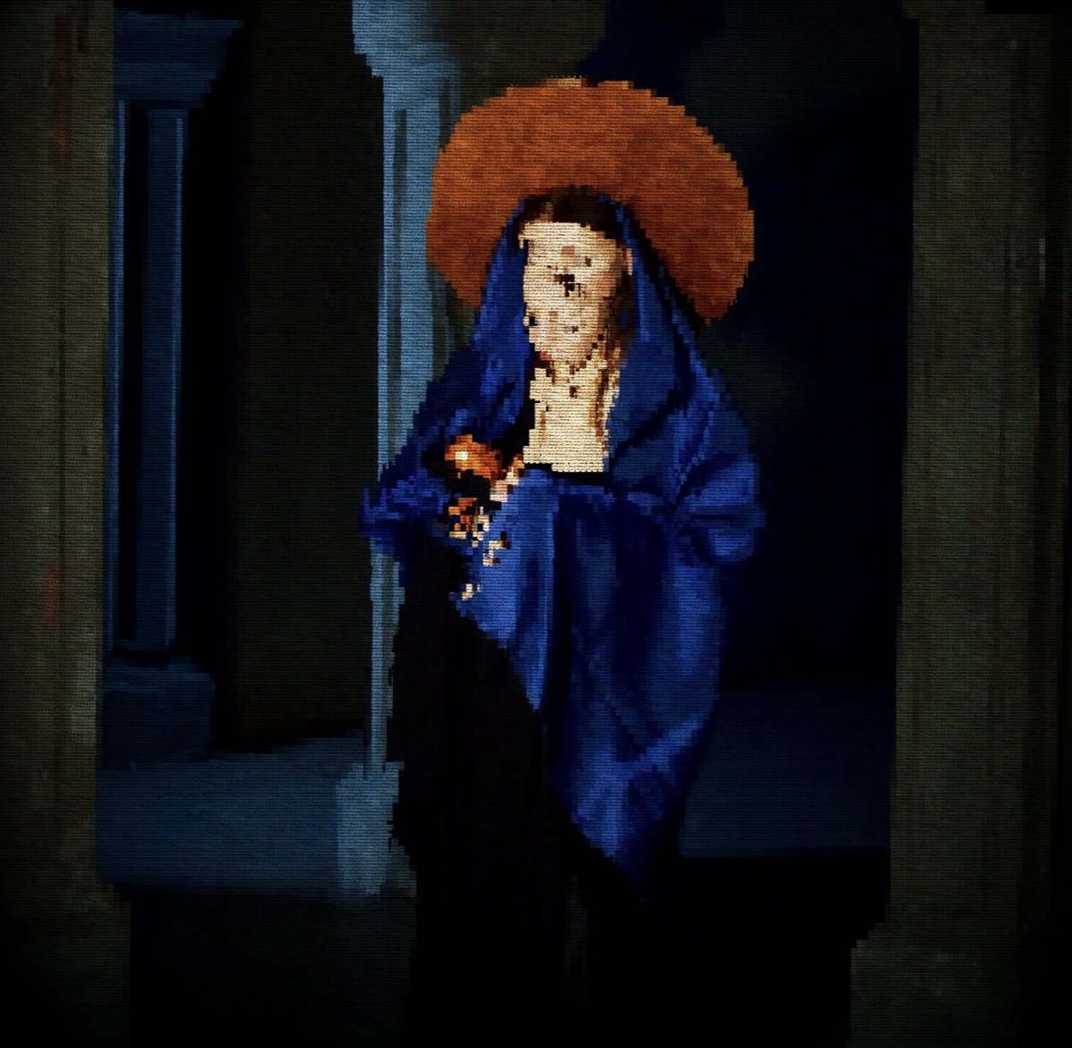 The artwork "Madonna for 99,000 Francs" by VNEMIRA &amp; An.net represents a new potential and a new life, manifesting the birth of new meanings.

You can by it on nft.third.place - bit.ly/39InXJM

#NFT #NFTart #NFTartist #nftthirdplace