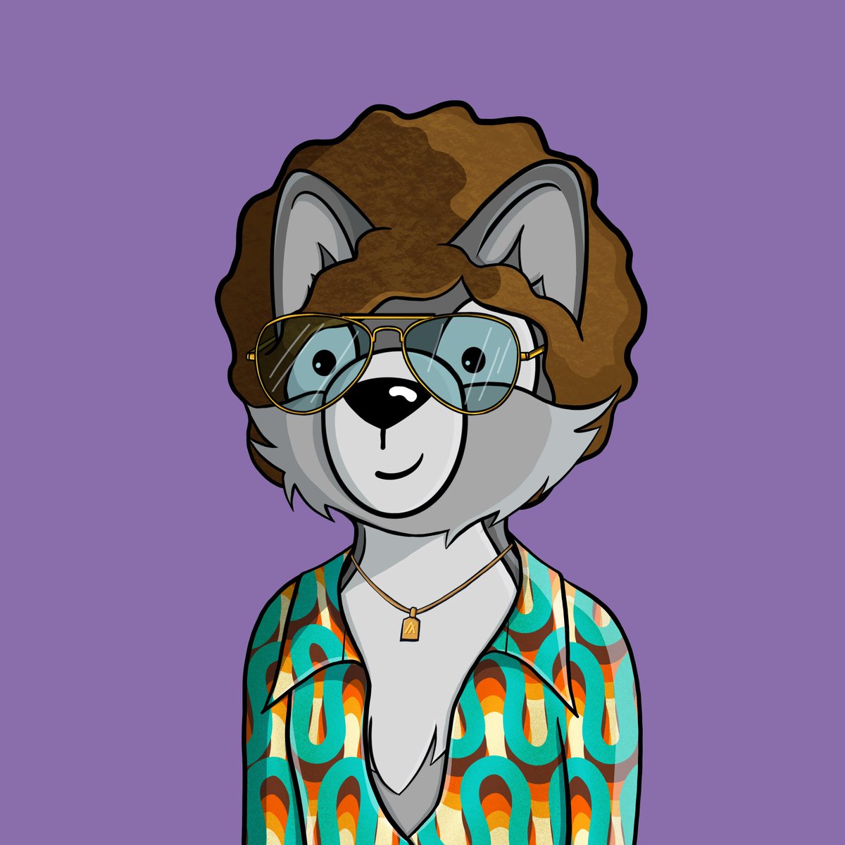 #NewProfilePic <a href="/PennyCrayonNFTs/">Captain Squishy & Fens</a> 
Totally far out man! 
I'm very stoked to have been able to find another member for my heist crew! 
He's totally Groovy baby, Boston Flowers is here to bring the funk! I especially appreciate the gold $Algo necklace 👊👌🏻🤌