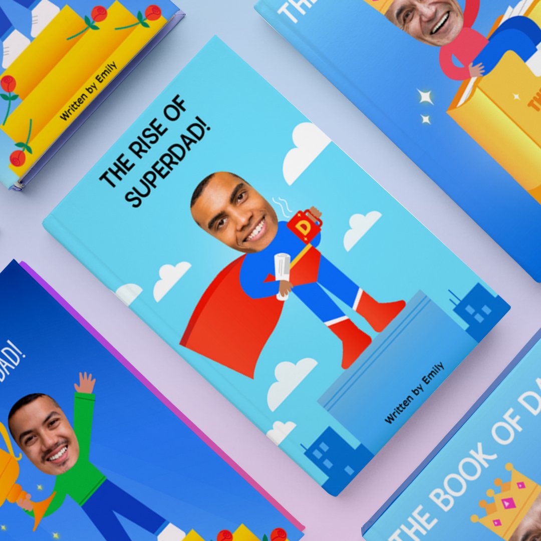 Introducing new Father's Day books! ❤️ Surprise Dad with a totally custom book that shows all the reasons you love him!