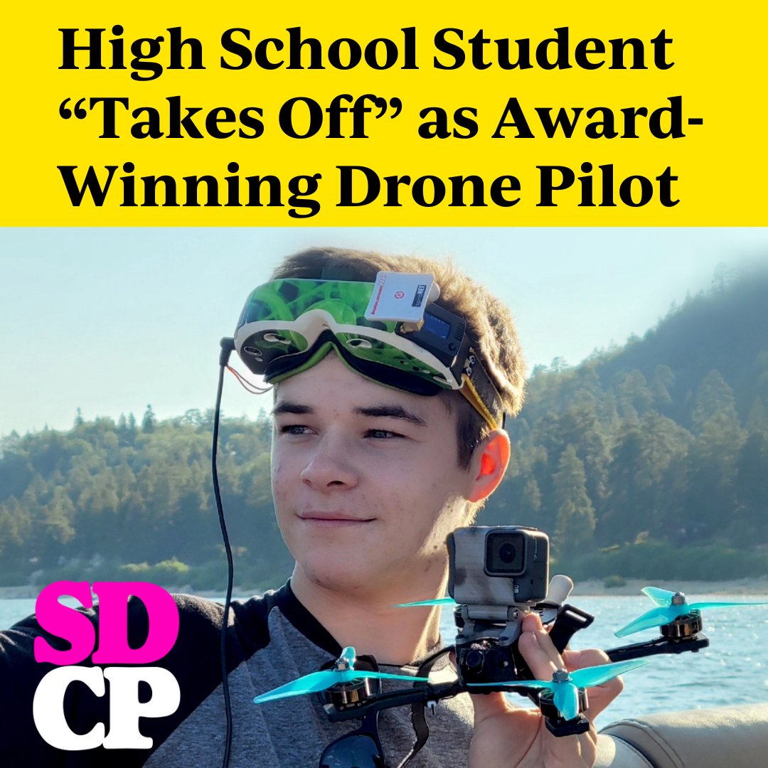 SDCPost's tweet image. Hailing from San Dimas, local teen Levi Johnson is an internationally recognized drone pilot and one of the youngest award-winning pilots in multiple drone racing competitions.

sandimascommunitypost.com/high-school-st…

#sdcp #sandimas #drones #leviathann #fpvdrones #droneflying