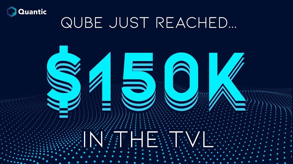 Quantic_finance's tweet photo. ‼️ WE ARE PROUD TO ANNOUNCE ‼️

✅ Quantic Qubic just achieved another milestone 👌

✅ $ 150K IN THE TVL 🙏

https://t.co/yUGCytXq35

✅ Up to 8% BUSD Daily ~ 2920% APR in BUSD
8% Referral Bonus 👌 #BUSD #BSCGems #1000Xgems #passiveincome https://t.co/LQ2WkjUt2J