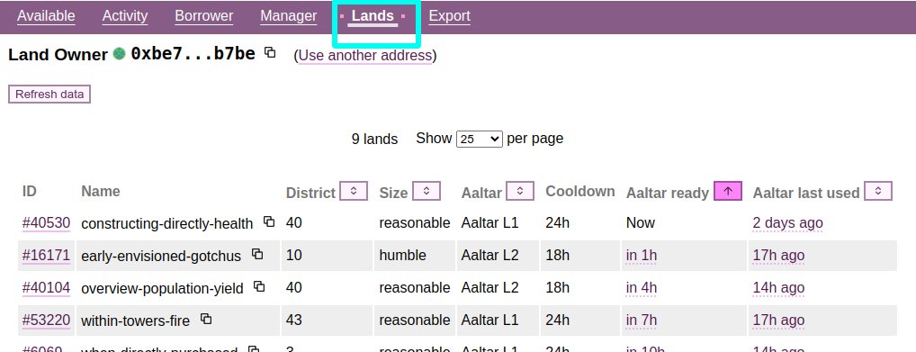 eittri's tweet photo. Added a page for Land (aaltar cooldowns) in the Lending section: https://t.co/p2a8tKRuOl 
I hope this subgraph is actually ready to use🤣 As always, let me know if you see anything wrong. https://t.co/Oo8PJXgq4o