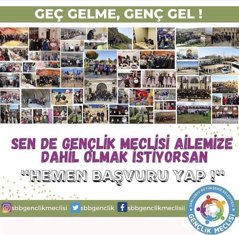 engencsanliurfa's tweet photo. YİNE YENİDEN 😎
Gençlik Meclisi olarak üye başvuru dönemimiz açılmıştır.

Online olarak başvuru yapıp bize dahil olabilirsiniz.

Genç Meclisimize sen de dahil olmak istiyorsan linkten başvurunu yap.
⤵️⤵️⤵️
https://t.co/CUmdj8FtER

"GEÇ GELME GENÇ GEL"
@zabeyazgul 
@musapolatnet https://t.co/cAjYqXDBoS