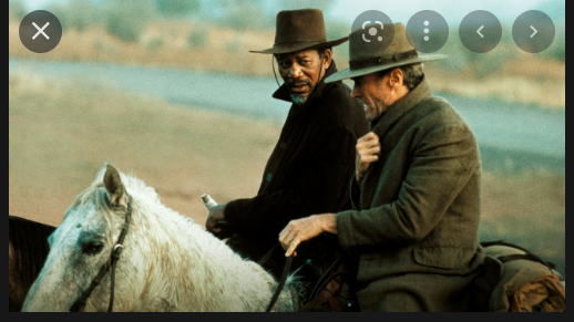 JoyceSchneider1's tweet photo. Clint Eastwood and Morgan Freeman in UNFORGIVEN. Great film, one of the best Eastwood's directed https://t.co/Xh0bqGUjVl