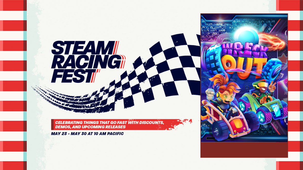 huey_games's tweet photo. ๐ขNEW #WreckOut demo is live on Steam, for #SteamRacingFest ๐๏ธ
Play now ๐ https://t.co/TG6tCWDLK2 https://t.co/EKNjtuSFbW