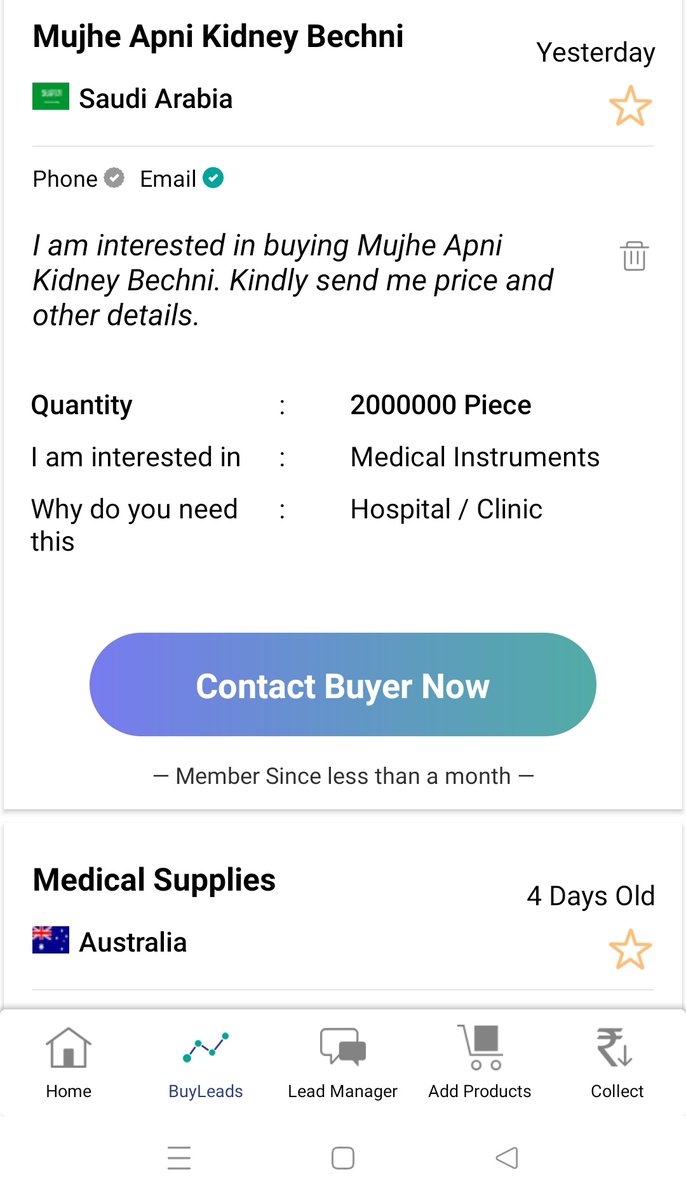 Indiamart sell for kidney stones beb. This new future scientist...