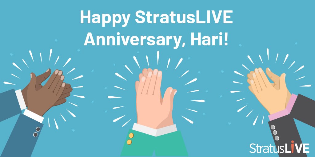 StratusLIVE's tweet image. Happy seventh StratusLIVE anniversary to Senior Developer, Hari Reddy! We appreciate all your efforts to develop our #nonprofitCRM, StratusLIVE 365, with integrity, excellence, and innovation!