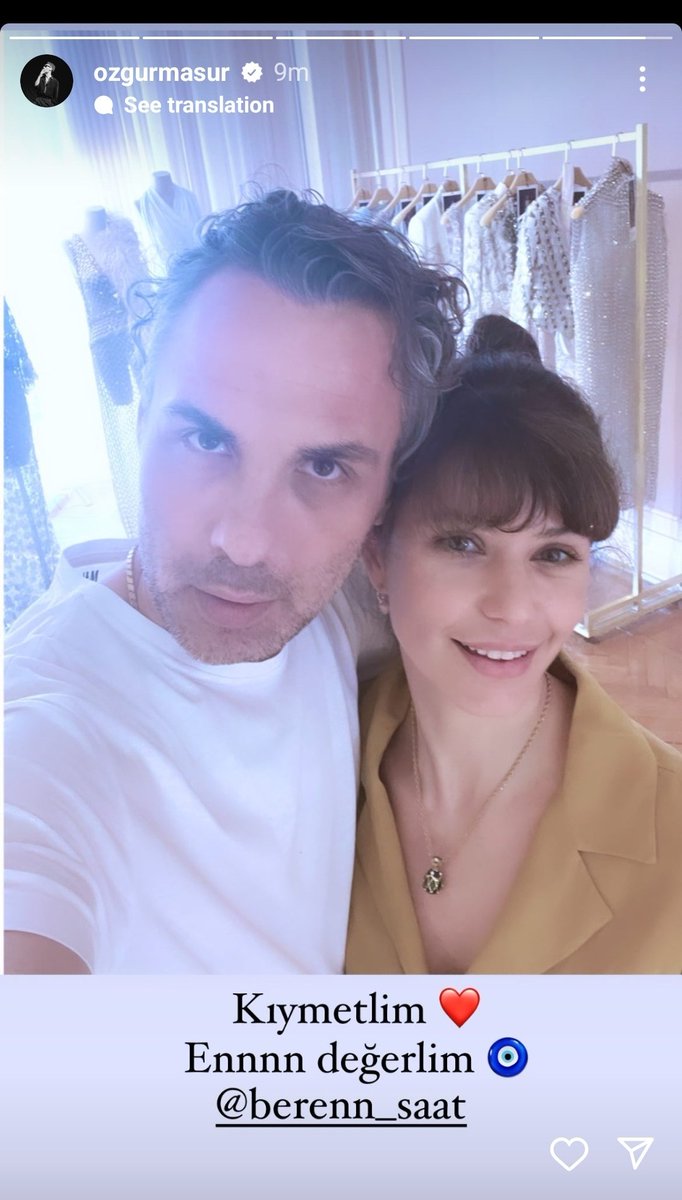 #BerenSaat I 💫 

جديد النجمة بيرين سات مع المصمم اوزجور ماسور.