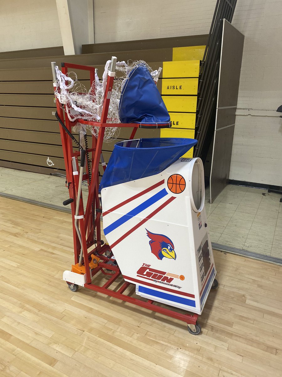 WoodlawnMBB's tweet photo. Huge thanks to everyone who contributed to the purchase of our shooting machine! It is in and looks great, we are excited to put it to work!! https://t.co/X3vwIuZbzc
