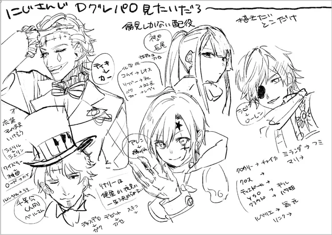 これはただ私が見たいだけの独断偏見パロネタ雑多描きだし 
