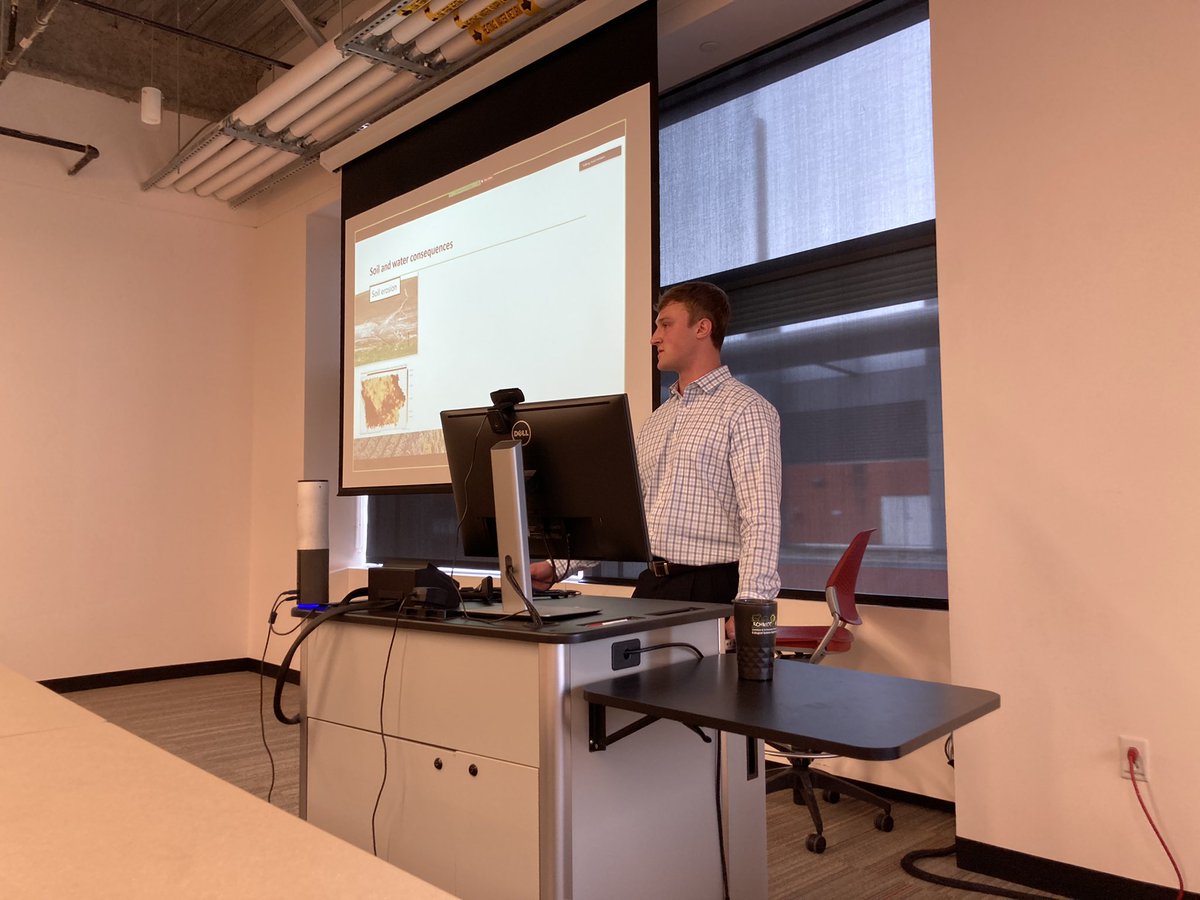 ISUAgWaterMgmt's tweet photo. Congrats to @eric_henning4 on successful defense of his MS thesis. I failed getting a committee picture but thanks to Randy Kolka, @Soil_Plant_IXNs and @DrManure https://t.co/oROcdg6JBZ