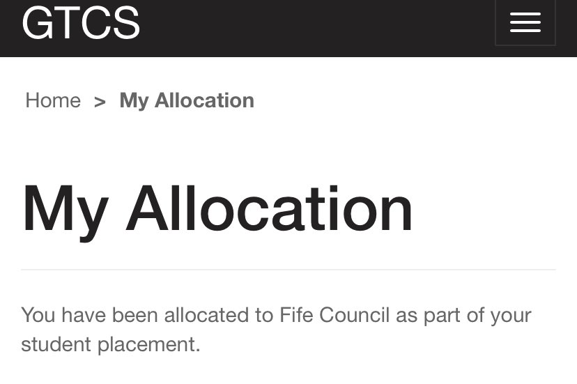 Excited to start my probation year with <a href="/FifeCouncil/">Fife Council</a> <a href="/Fifepbteachers/">Fife Probationer Teachers</a> in August after recieving my allocation from <a href="/gtcs/">The General Teaching Council for Scotland</a> this morning 🥳