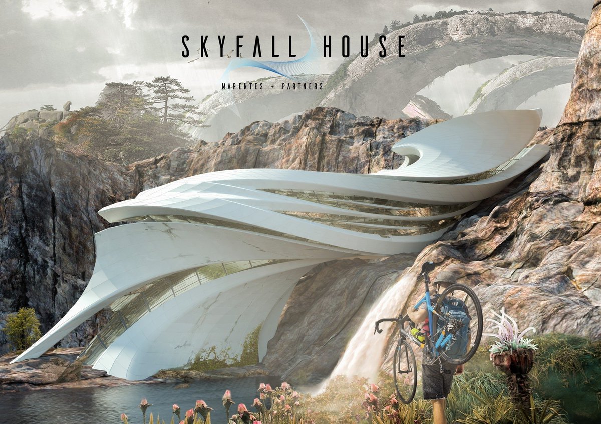 hughmarentes's tweet photo. Skyfall House #architecture #arch #parametric #biomimicry #exodesign #architecturaldesign #concept #conceptdesign #midjourney #parametric #foundation #nft #NFTArts https://t.co/RbjRfA40vR