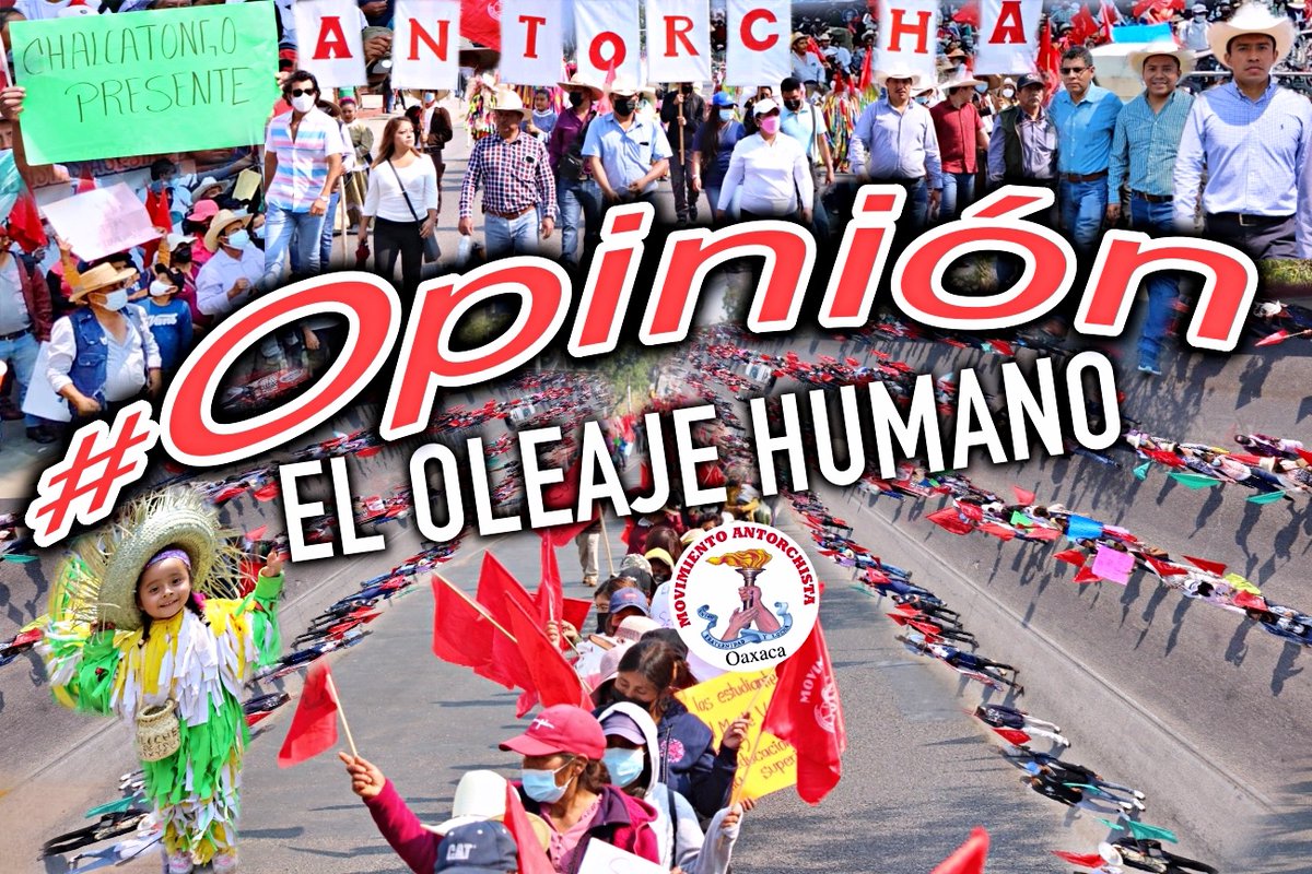 #Opinión✍️ 

El oleaje humano 

"La innegable fuerza de Antorcha demuestra que mejorar nuestras condiciones de vida, de empleo, de precariedad general, tienen un futuro promisorio si nos organizamos decididamente.."
bit.ly/3Ny9PkK