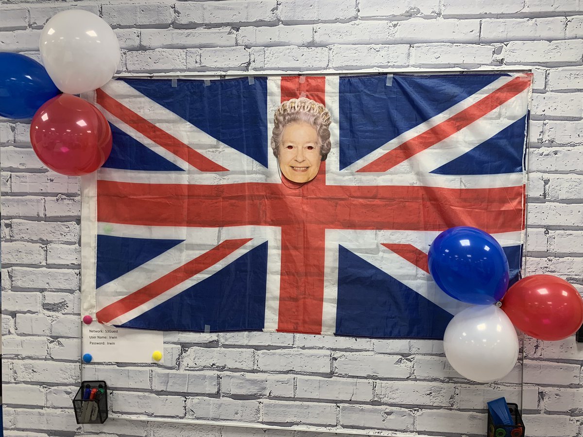 lizzie_ronan's tweet photo. Queenie paid a visit to the Southampton IM office after work today to put up some decorations and get everyone excited for the jubilee charity events we are having on Thursday …😁 https://t.co/VNewZaGEH1