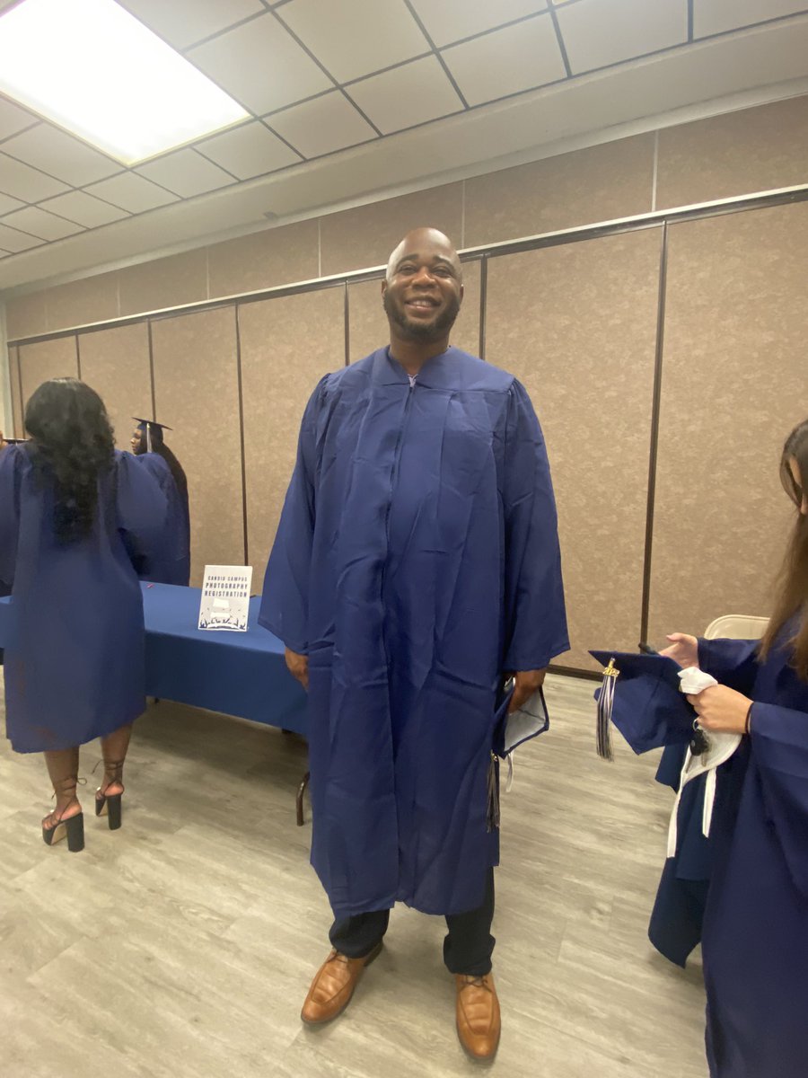 FletcherAdultEd's tweet photo. Congratulations to Michael Jones, former Adult Education student and graduate, who is graduating today from Fletcher in Marine Diesel. Michael also previously graduated in the Electrical Program.

#myfletcher #workreadyu #hiset #AdultEdu https://t.co/tFunRRysnr