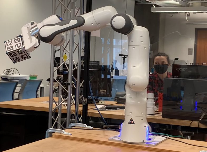 MichaelAPosa's tweet photo. Watch a robot simultaneously learn the geometry, friction, and resulting dynamics of an unknown object within a few minutes! Check out the GRASP expo booth (2nd floor) at #ICRA2022 T/W/Th at 9:30am or 3pm.

Come for the demo, stay for the generalizable implicit learning. https://t.co/dReggRjezq