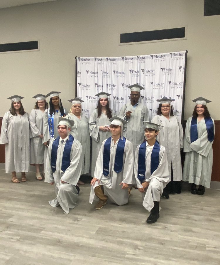 FletcherAdultEd's tweet photo. Congratulations to Fletcher’s 2022 Adult Education graduates! They worked very hard to get their high school equivalency diploma and we are so proud of them all! 🎉🎉
#myfletcher #workreadyu #AdultEdu https://t.co/X15ofYp7ru