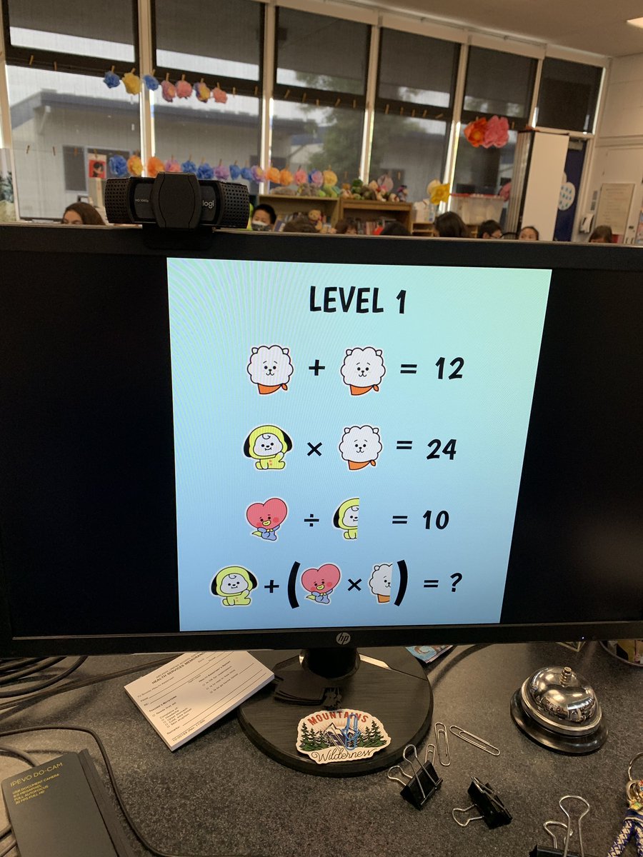 ChiaClass's tweet photo. End of the year so task for 4th graders was to make their own #mashupmath!! Since my Ss know I love @bts_bighit, then they made it with #bt21. Love the engagement and creativeness with math. @CaminoGrove @ArcadiaUnified https://t.co/wLtjUW4NMy