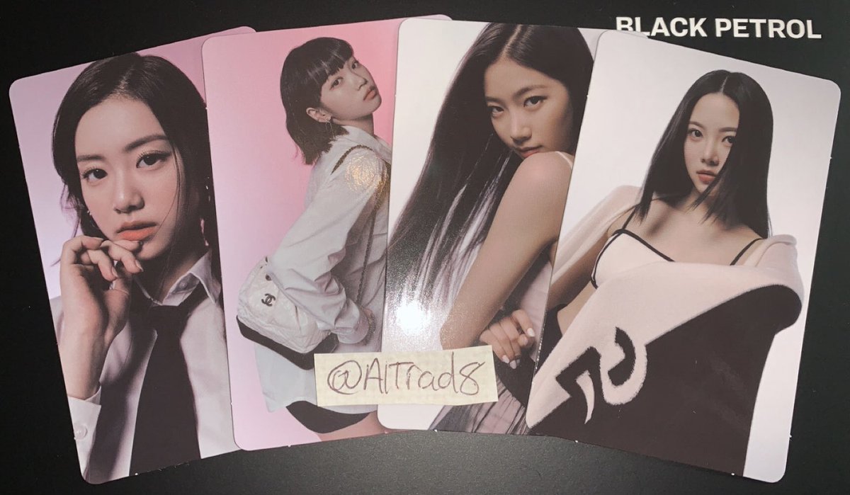 AlTrad8's tweet photo. Le Sserafim
Album: FEARLESS (Monochrome Bouquet)
Have: Garam &amp; Chaewon Pink, Kazuha &amp; Eunchae White
Want: Kazuha Pink *priority* &amp; both Yunjin
Location: UK
WW: Yes

#WTT #Trade #LeSserafim #Le_Sserafim #Fearless #Kazuha #Eunchae #Garam #Chaewon #Yunjin @photocard_kpop https://t.co/j0S4xw4YiW