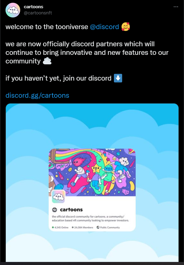 zilingalaxy's tweet photo. 4) Our team is still working hard for the community
@eur00s @toonyork @RealNFTendies  @JustAshleyNFTs @rb27_snkrfrk @NFTCorai 
(👇Here are some proofs👇)
- to get verified for Opensea collection &amp; account 
- getting an Official Discord Partner (strong &amp; authentic community) https://t.co/7B94ZEiDAZ