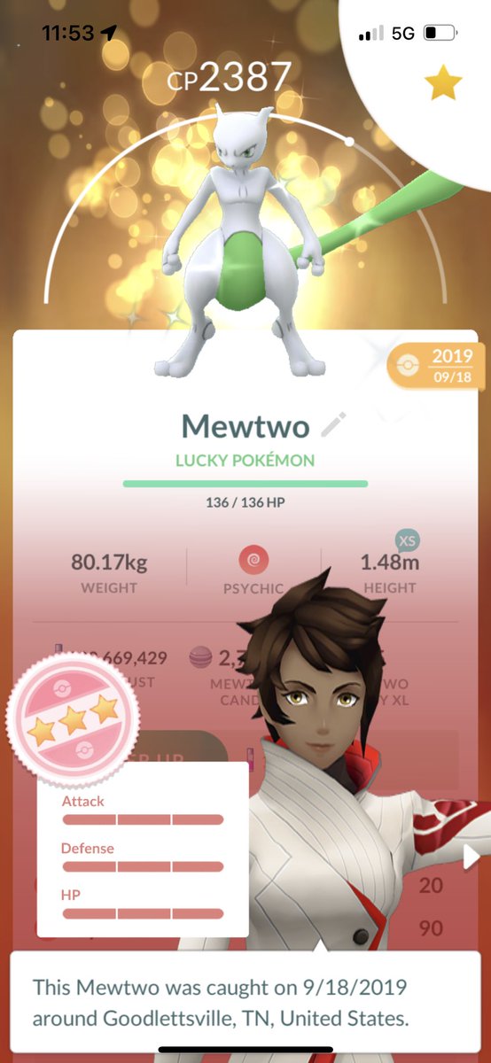 MasterMechanc9's tweet photo. My crew always says if it’s shiny and not a hundo or if it’s a hundo and not shiny then it must be transferred. I think I’ll be keeping this one! https://t.co/Oviza4WhE3