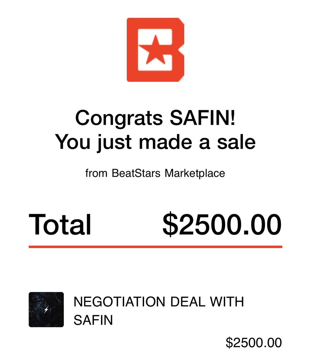 safnthecreator's tweet photo. Shout out @BeatStars 💰
#beatstars #MondayMotivation https://t.co/yocbGuM7uK