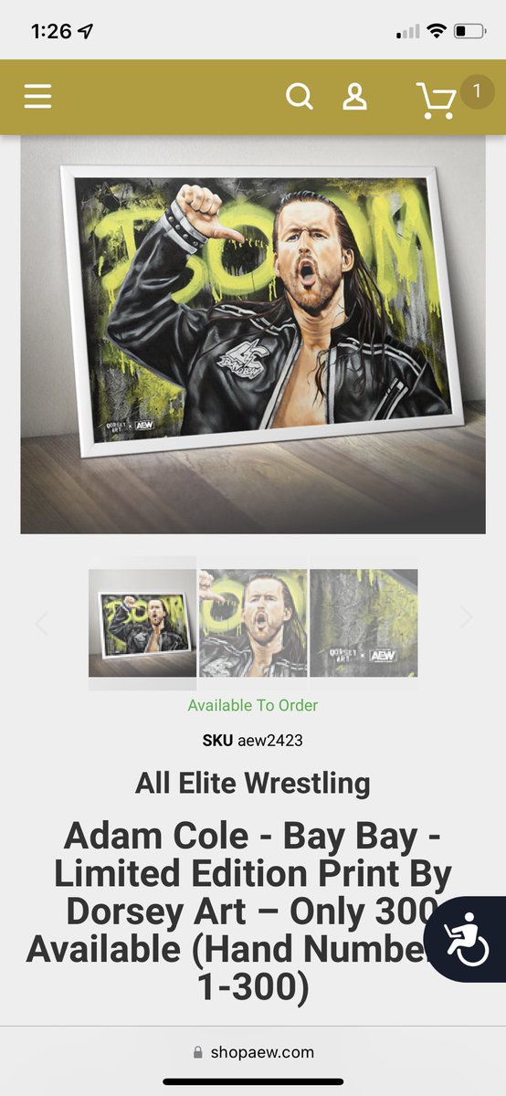 555_LOGS's tweet photo. @AdamColePro I picked this up for my 3 yr olds room. Your theme is on repeat in my car and in her Hello Kitty power wheels 😂 Even her TV watching is either Blippi or your AEW entrance. She acts it all out. Missed you at the Detroit Comic Con. Would have loved to bring her up. https://t.co/NDhVgJYDVQ
