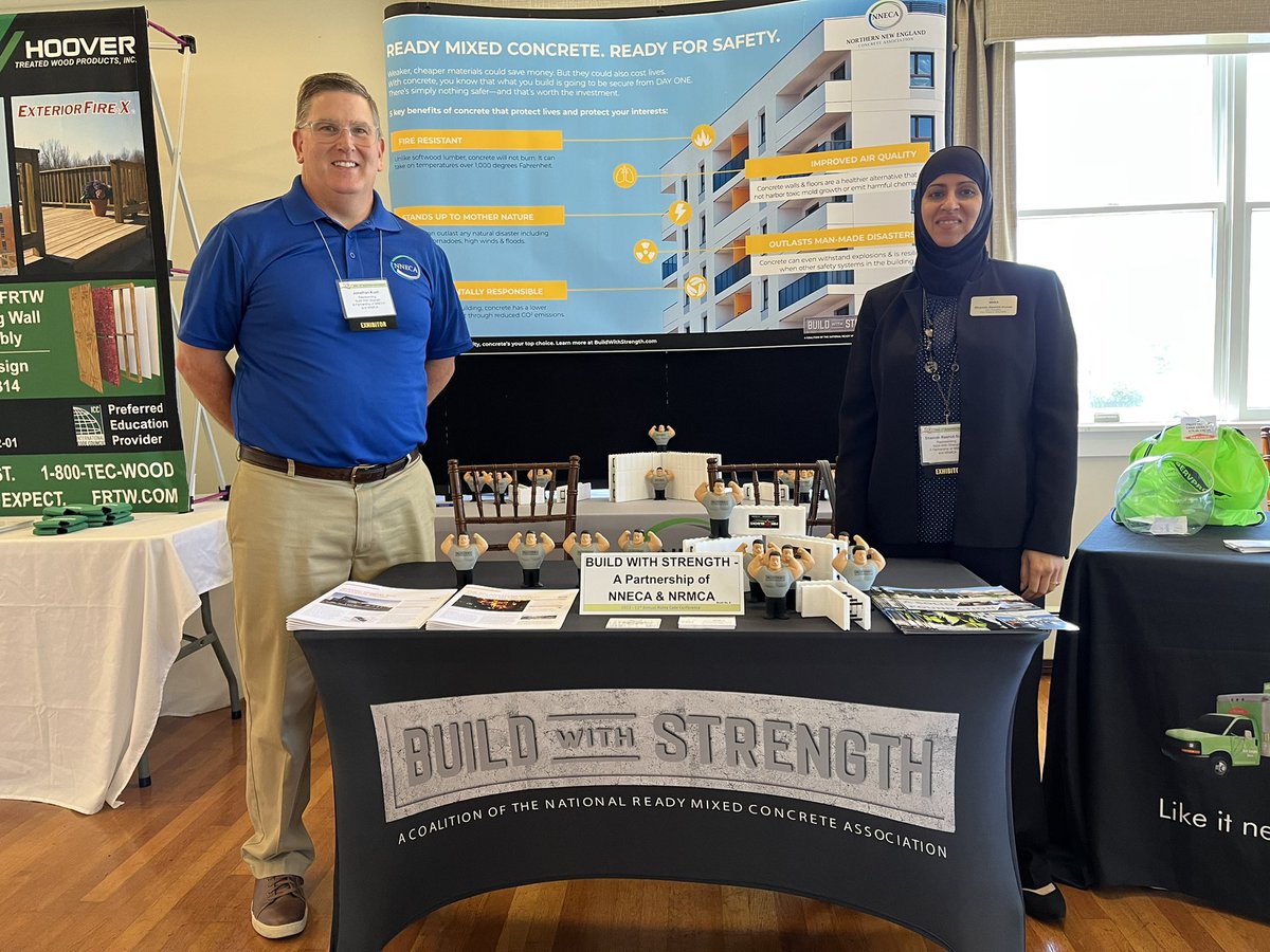 ShamimFPE's tweet photo. NNECA exhibiting today in partnership with NRMCA at the 13th Annual Maine Code Conference @nneconcrete @nrmca @BuildStrength https://t.co/uCUQmP2NYS