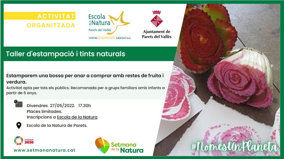 Primeres activitats de la #SetmanaNatura a #Parets 
Reserveu les vostres places.