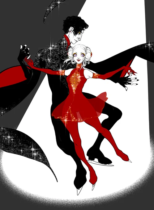 Dancing sketches #FE3H #Edelgard #Hubert 