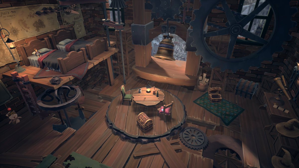 GrizzlewoodArt's tweet photo. This is still a WiP but here is the version I am submitting to finish off my degree. I hope this at least gives a few fans of the game a pinch of nostalgia 🙂 #gameart #ff9 #tantalus #handpainted https://t.co/2GIHJcyq81