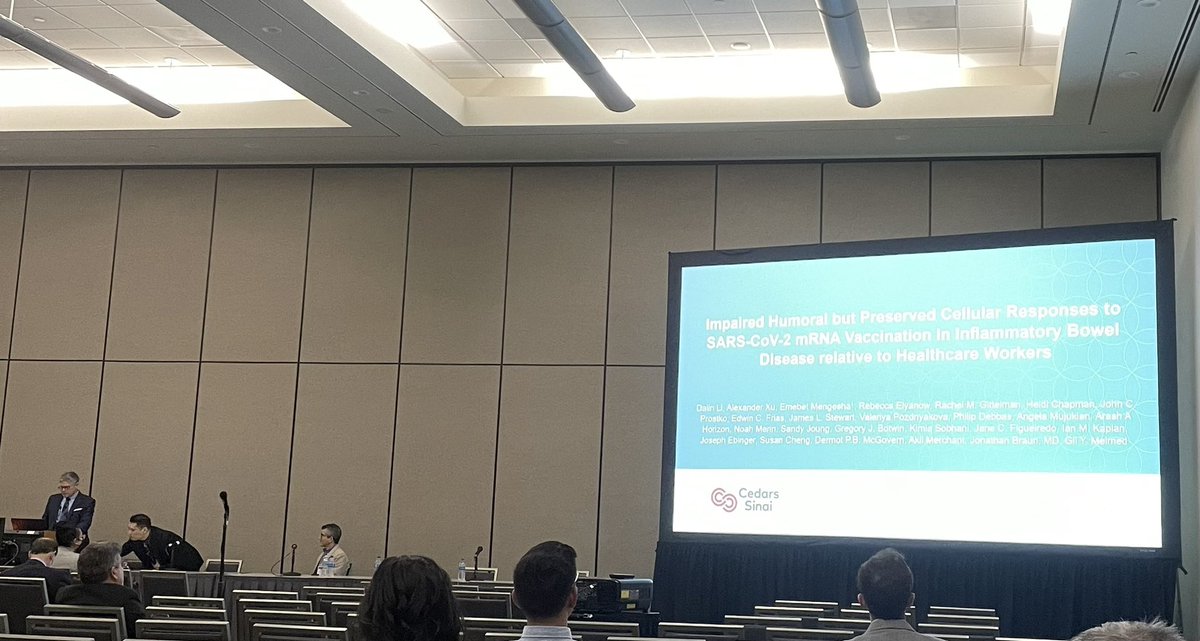 Dr Dermot McGovern (@doc_ibd) on Twitter photo <a href="/GilMelmedMD/">Gil Y. Melmed, MD, MS</a> presenting our data on Cellular and humoral responses to mRNA vaccines vs SARSCOV2 in IBD patients. Thanks to collaborators across US and patients for volunteering and engaging. #DDW2022 <a href="/CedarsSinaiMed/">Cedars-Sinai Academic Medicine</a> <a href="/IBDCedarsSinai/">IBD at Cedars-Sinai</a> đź§µ <a href="/GilMelmedMD/">Gil Y. Melmed, MD, MS</a> presenting our data on Cellular and humoral responses to mRNA vaccines vs SARSCOV2 in IBD patients. Thanks to collaborators across US and patients for volunteering and engaging. #DDW2022 <a href="/CedarsSinaiMed/">Cedars-Sinai Academic Medicine</a> <a href="/IBDCedarsSinai/">IBD at Cedars-Sinai</a> đź§µ
