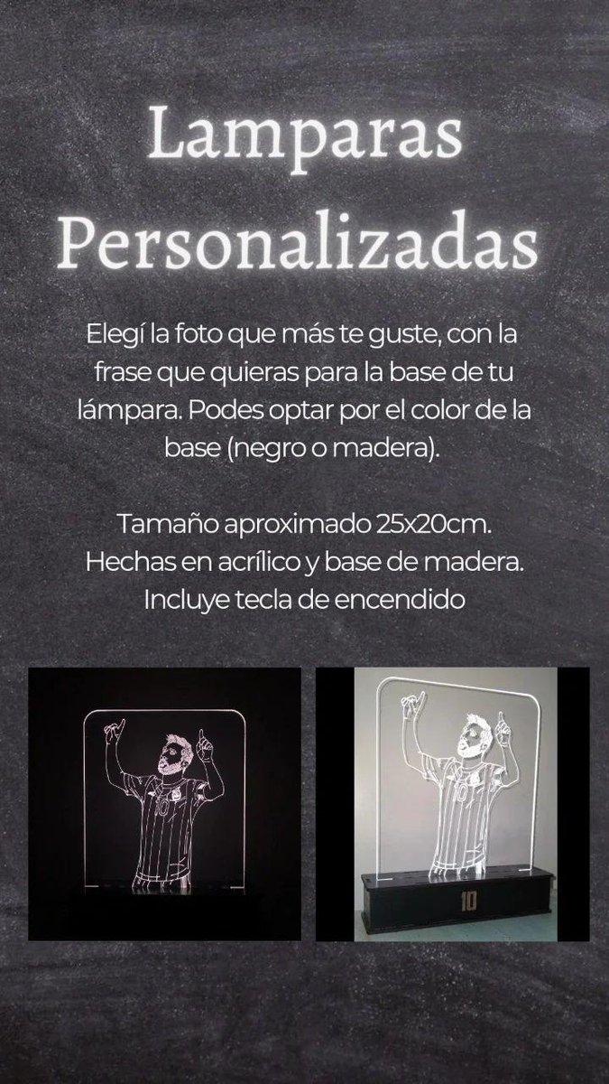 Si quieren una lampara personalizada vayan a nuestro ig  instagram.com/drevo_mza?igsh… 
Y si pueden darle rt les agradezco muchhh💖
