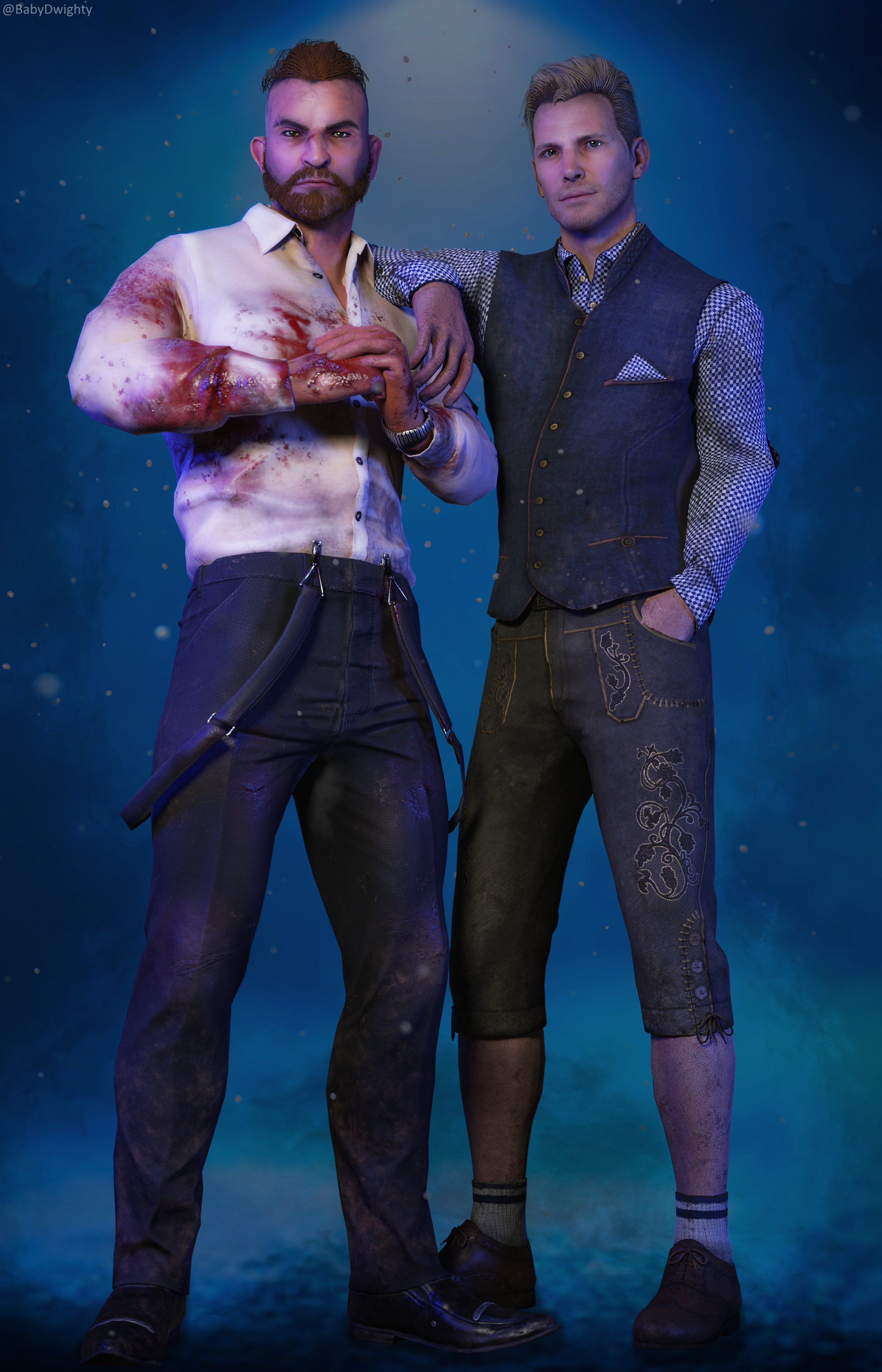 🖤Ezra🕶️ on Twitter "David and Felix 💙 DeadbyDaylight dbdfanart