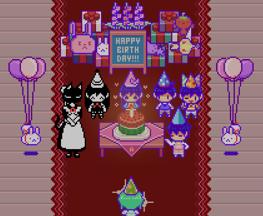 rainy_mari_mod's tweet photo. A perfect birthday spent surrounded by plushies, bunnies, and her best friends. Happy birthday, Aubrey!

#OMORI #RAINYMARI https://t.co/uKvC1DgDND