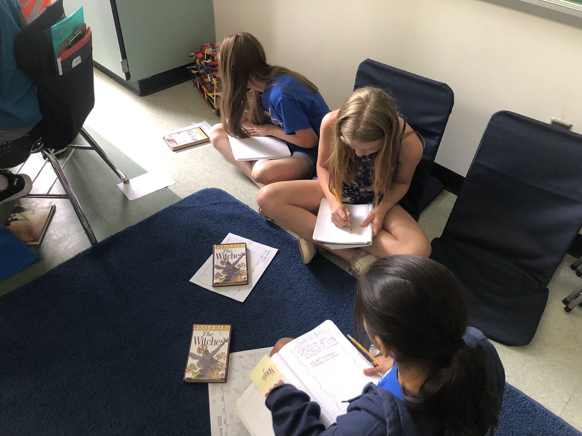 hannah_azofeifa's tweet photo. The joy of book clubs starting! Students worked on rules and meeting dates with their book club members!  #fantasyunit #responsiblestudents #Matilda #theunwanteds #witches https://t.co/5IUpASkUQZ