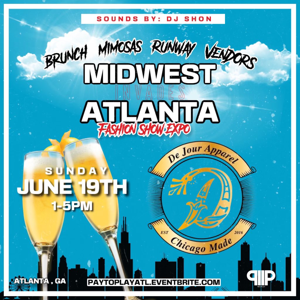 _shawnmitch's tweet photo. June 16th-20th is the Midwest Invades Atlanta TAKEOVER!
June 19th
Juneteenth Fashion Show/ Day Party ☀️
Fashion | 🍴Food | 💨Hookah | 🥂Drinks | Vendors | 🎧Djs
Atlanta Takeover ✈️ 1pm-5pm
#DreamQueens #PayToPlayTour
@riog___ @_dejavvu @imb_kyla @DaRealTarrueche https://t.co/OVL6EpdIuk