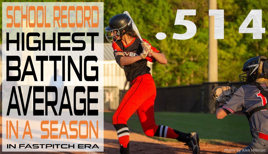 @HillmanGracie set a school record this year with the highest Batting Average (.514) in a season.
