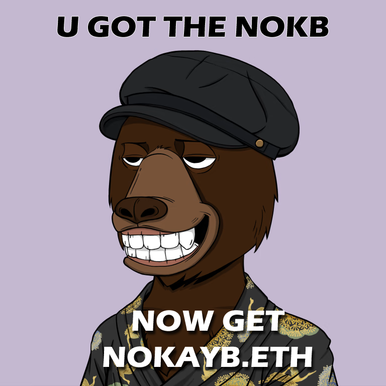 jaestips_eth's tweet photo. We're loving #NotOkayBears so why not grab the ultimate Wallet Address to go with your collection!? #ensdomains #nokb #nokbwallet #NotOkBear #NOKAYB #NotOkayBear #NFTshill Will swap for NOKBears as trade also. Seriously NotOk!
https://t.co/qnTweGUaC4 https://t.co/HAAy5kZw0U