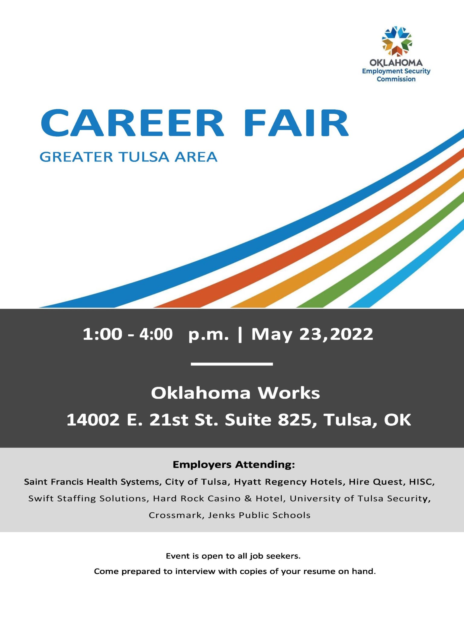 City of Tulsa on Twitter "Grab your resume and visit with one of our