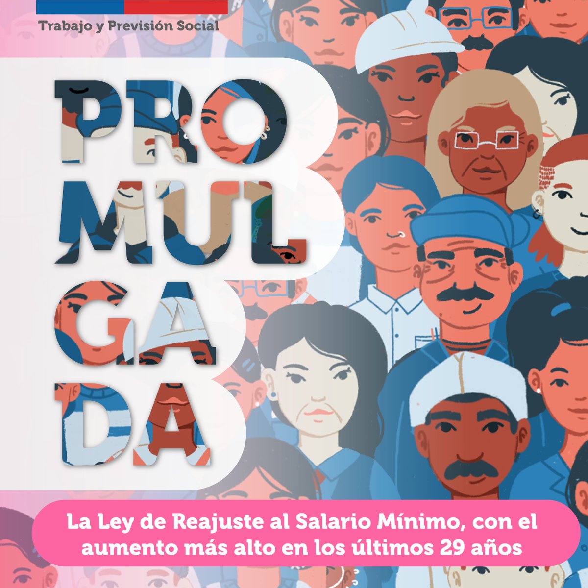 MintrabChile's tweet photo. ¡Ya está📃! El Decreto promulgatorio de la Ley de Reajuste se fue a @Contraloriacl, tomado de razón, estaría en un par de días en el @DiarioOficialCL.

#SalarioMínimo a $380mil a partir del 1 de mayo y $400mil a partir del 1 de agosto. Apoyo a MiPymes e incrementos en SUF,AF y + https://t.co/PhACiyuyjW