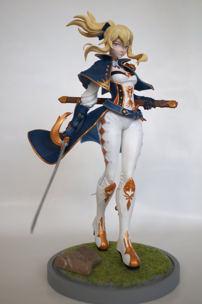 Any gacha fans around here? I 3D printed and painted Jean from #GenshinImpact by <a href="/ebc54VeQ3cZ5Z4m/">ruriribim</a> 

Who should I do next?!