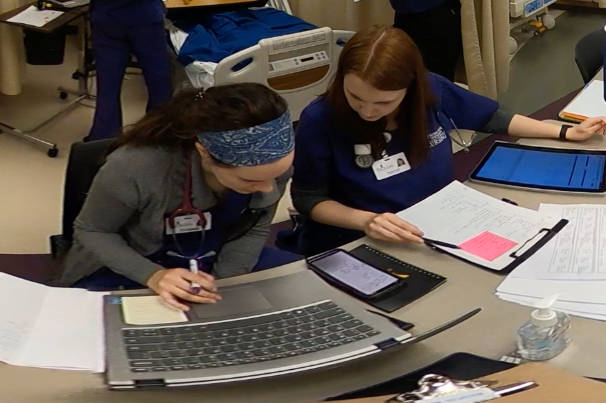 Handoff: Putting students on the receiving end of information in our 48 &amp; 72-hour sim makes them responsible for asking the questions they need to provide quality nursing care for their patients on their sim shift. It is not just an exercise.